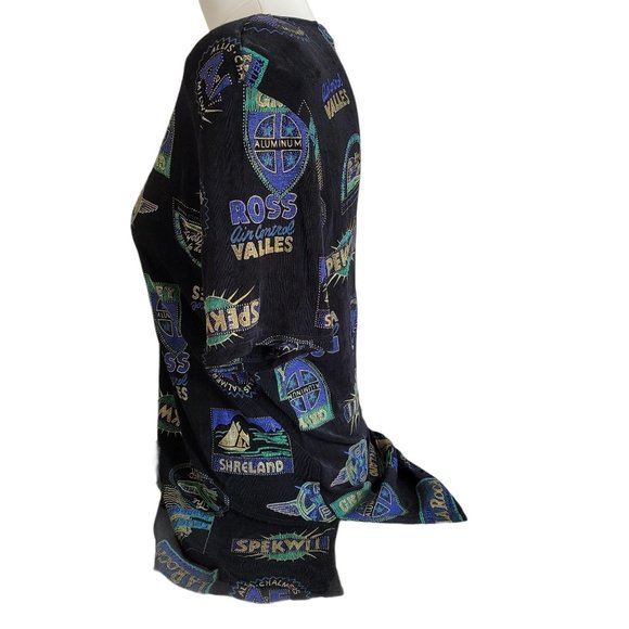 Vintage Jaipur Top Zephyr Spekii Shreland Black Metallic La Roca Custom LH8008 - Picture 5 of 8